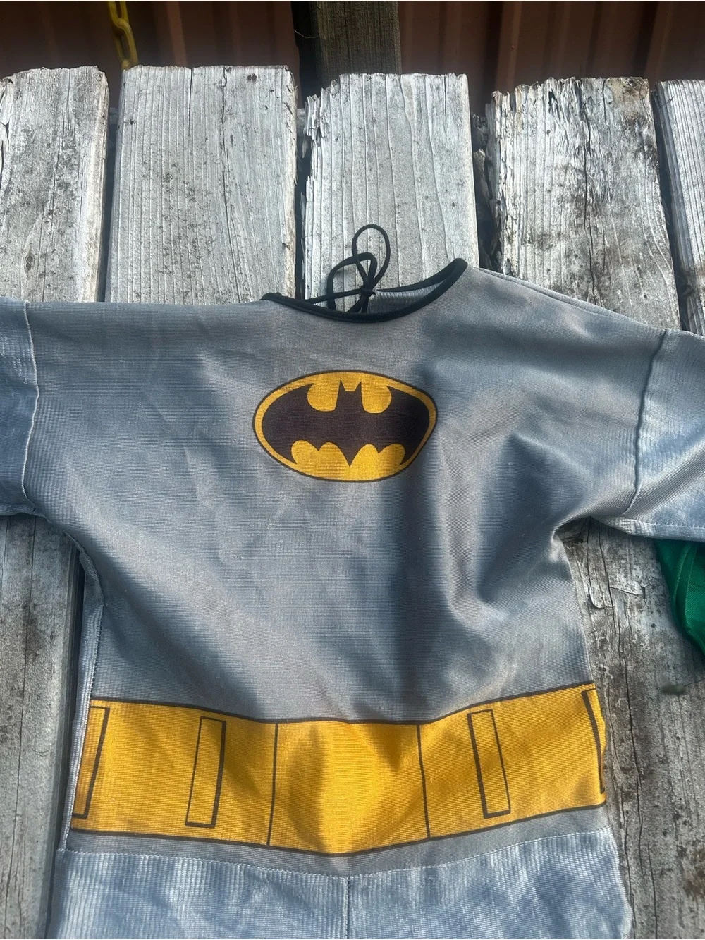 Vintage Batman Robin Costume Set Kids Playsuit Jumpsuit DC Comics 90s dress up